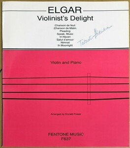 エルガー ヴァイオリニストの喜び (ヴァイオリン＋ピアノ) 輸入楽譜 ELGAR Violinist's Delight 洋書