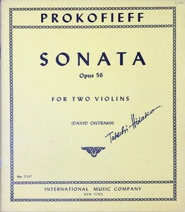  Proco fief2.. va Io Lynn. sonata op.56 (va Io Lynn two -ply .) import musical score Prokofieff Sonata Op.56 foreign book 