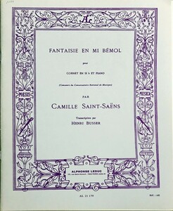 サン=サーンス 幻想曲 変ホ長調 (トランペット＋ピアノ) 輸入楽譜 Saint-Saens Fantasie en Mi bemol pour Cornet en Si b et piano 洋書