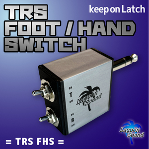 TRS FOOT/HAND SW】2系統個別モード切替に！【 TRS FOOT HAND SWITCH 】フットスイッチ代用品！軽量小型！《ONしっぱなしに》#LAGOONSOUND