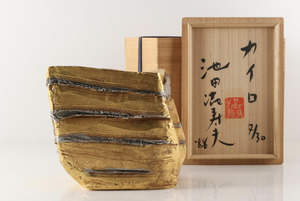 池田満寿夫 ブロンズ 「カイロ(1988)」 H20×W21.5×15cm ed.30 共箱 側底部に刻銘 「Masuo」真作保証品