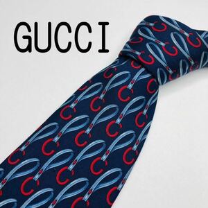 GUCCI グッチ ネクタイ ハイブランド 総柄　高級シルク100%