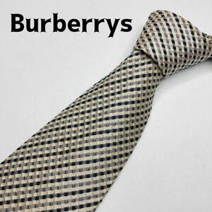 Burberrysバーバリーネクタイハイブランド　ストライプ柄　高級シルク100%