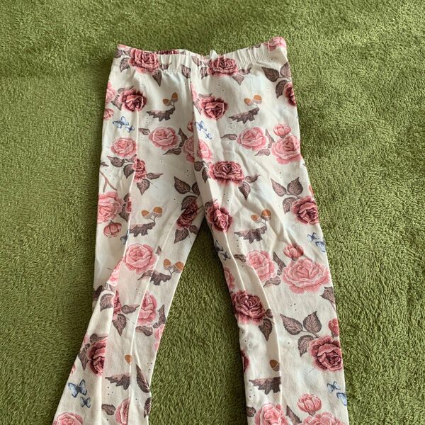 BABY H&M 花柄　レギンス　　10分丈　80