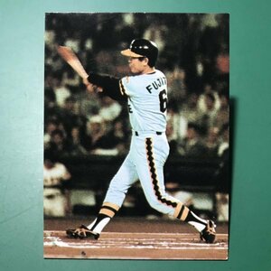 1977年　カルビー　プロ野球カード　77年　驚異の破壊力・200発打線　33番　阪神　藤田　　　　　【管理569】