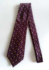 美品 VERSACE ヴェルサーチ ネクタイ 絹 SILK シルク 100% パープル系 紫