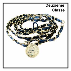  с биркой Deuxieme Classe телячья кожа кожа цепь ремень женский сделано в Японии 