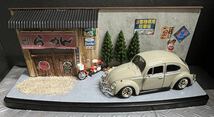 最終価格！ MOTOR MAX 1/24 フォルクスワーゲン ビートル カスタム 風景 ジオラマ ミニカー名車 ロードパル ノスタルジック_画像2