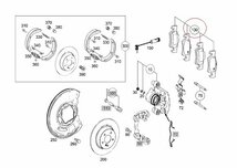 【Febi bilstein】 リアブレーキパッド [Benz,ベンツ,Eクラス,W212,S212 / 0074209320,0004203400,116132]_画像2