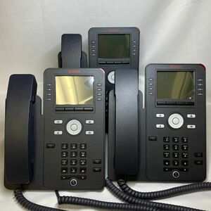 【中古品】Avaya IP 電話機 3台セット アバイア J169 ビジネスフォン ブラック 700513634 J169D01B-1015②