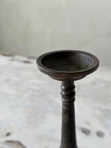アンティーク オイルランプ　真鍮製 燈明皿 ランプ インド インテリア　ディスプレイ　真鍮 時代物 古美術 トライバル　古銅　古道具_画像7