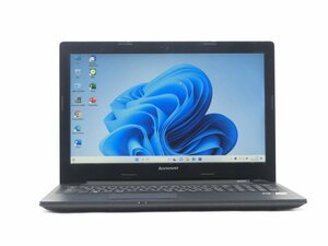 Win11Pro/HDMI/無線WIFI/テンキー/Bluetooth/薄型15.6型/カメラ/ノートPC/新品SSD256GB/8GB/AMD　E1-6010/Lenovo　G50-45 MSOffice2021搭載