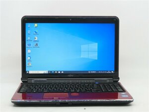 カメラ内蔵/中古/15型/ノートPC/Windows10/爆速新品SSD512GB/8GB/2世代i7/FMV　AH77/D 新品無線マウス　MS Office2021ProPlus搭載