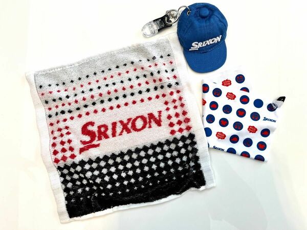【新品未使用】DUNLOP(ダンロップ) SRIXON(スリクソン) ボールクリーナー ボールポーチ　ハンドタオル　ブルー