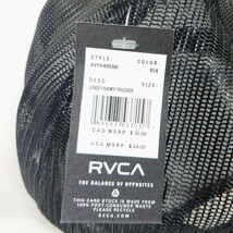 RVCA ルーカ スナップバックキャップ LENSE FOAMY TRUCKERBLACK_画像7