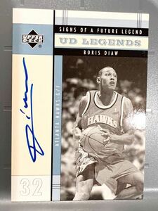 激レア名選手直書 RC Auto 04 Upper Deck Boris Diaw ボリス・ディアウ NBA ルーキー サイン バスケ Panini Spurs スパーズ MIP 2014 優勝