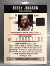 鬼レア直書/50 Red Auto 04 Topps Contemporary Bobby Jackson ボビー ジャクソン NBA サイン Panini バスケ キングス 03 Kings 6th Man 賞_画像2