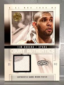 激レア/50 Gold Patch Fleer Tim Duncan ティム・ダンカン NBA 実使用 ユニフォーム Panini バスケ Spurs スパーズ All-star HOF 優勝 MVP