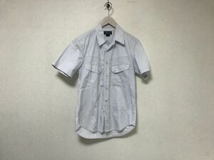 本物ポロジーンズラルフローレン POLO JEANS Ralph Laurenコットンウエスタン半袖シャツメンズサーフアメカジワークビジネススーツ青M