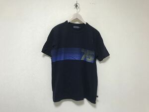 本物ダファーDUFFERコットンプリント半袖TシャツメンズサーフアメカジミリタリーワークビジネススーツL紺ネイビートルコ製