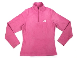 THE NORTH FACE■TKA100ハーフジップマイクロフリース ピンク/WOMENS S ノースフェイス