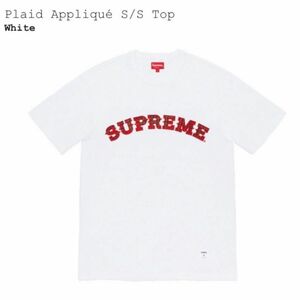 Supreme 20AW Plaid Applique S/S Top