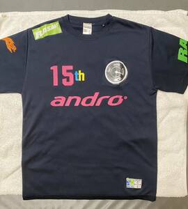 超超超激レア！！！！！ andro 15周年記念限定ユニフォーム 廃盤 アンドロ JTTAマーク付き ゲームシャツ