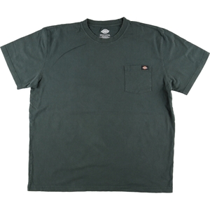 古着 ディッキーズ Dickies 半袖 ワンポイントロゴポケットTシャツ メンズXXL /eaa313766