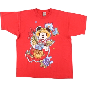 古着 90年代 MICKEY UNLIMITED MICKEY MOUSE ミッキーマウス キャラクタープリントTシャツ USA製 メンズXL ヴィンテージ /eaa313751