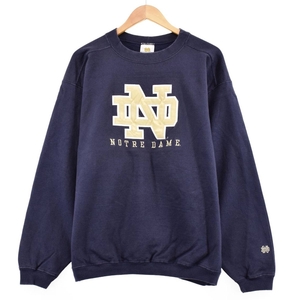 古着 NOTRE DAME ノートルダム大学 カレッジスウェットシャツ トレーナー メンズXL /eaa344930