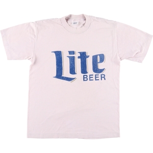 古着 90年代 RIGHT IMAGE LITE BEER ライトビール アドバタイジングTシャツ USA製 レディースM ヴィンテージ /eaa371871