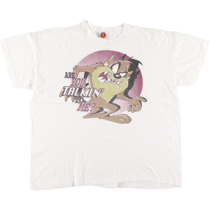 古着 90年代 ルーニーテューンズ LOONEY TUNES タズマニアンデビル キャラクタープリントTシャツ メンズXL ヴィンテージ /eaa371037