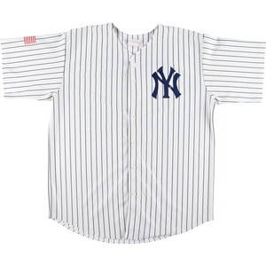 古着 TEAMWORK MLB NEW YORK YANKEES ニューヨークヤンキース ゲームシャツ ベースボールシャツ メンズXXL /eaa369400