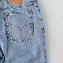 古着 リーバイス Levi's 550 RELAXED FIT デニムショーツ ショートパンツ USA製 レディースXL(w31) /eaa368187_画像9