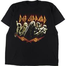 古着 DEF LEPPARD デフレパード 両面プリント バンドTシャツ バンT メンズL /eaa325928 【SS2309】_画像1