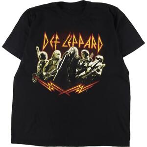 古着 DEF LEPPARD デフレパード 両面プリント バンドTシャツ バンT メンズL /eaa325928 【SS2309】