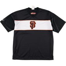 古着 majesyic MLB SAN FRANCISCO GIANTS サンフランシスコジャイアンツ ゲームシャツ ベースボールシャツ メンズXL /eaa327559 【SS2309】_画像1