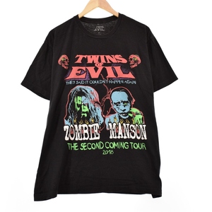 古着 TWINS OF EVIL THE SECOND COMING TOUR 2018 バンドTシャツ バンT メンズL /eaa320279 【SS2309】