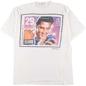 古着 90年代 WORLD T’S Elvis Presley エルヴィス プレスリー バンドTシャツ メンズXL ヴィンテージ /eaa329717 【SS2309】