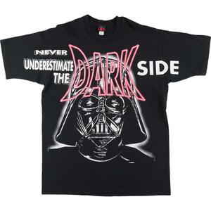 古着 90年代 スターウォーズ STAR WARS ダースベイダー キャラクタープリントTシャツ USA製 メンズXL ヴィンテージ /evb001798 【SS2309】