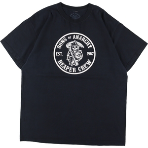 古着 SONGS OF ANARCHY 両面プリント バンドTシャツ バンT メンズL /eaa329482 【SS2309】