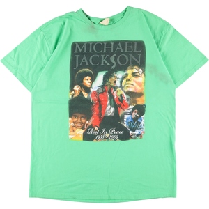 古着 MICHAEL JACKSON マイケルジャクソン バンドTシャツ バンT メンズXL /eaa332673 【SS2309】