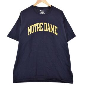 古着 チャンピオン Champion NOTRE DAME ノートルダム大学 カレッジTシャツ メンズXL /eaa320161 【SS2309】