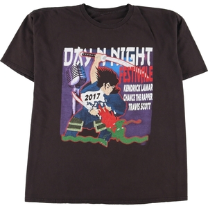 古着 day n night festival 2017 両面プリント ラップTシャツ ラップT メンズL /eaa328282 【SS2309】