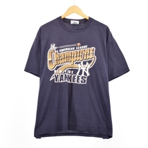 古着 90年代 CSA MLB NEW YORK YANKEES ニューヨークヤンキース スポーツプリントTシャツ メンズXL ヴィンテージ /eaa326463 【SS2309】_画像1