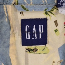 古着 90年代 ギャップ GAP オールドギャップ 総柄 オープンカラー ハワイアンアロハシャツ メンズXL ヴィンテージ /eaa334429 【SS2309】_画像3