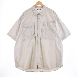 古着 ビックサイズ コロンビア Columbia PFG 半袖 フィッシングシャツ メンズXXXL /eaa337696 【SS2309】