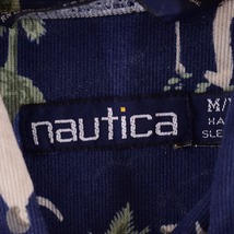 古着 ノーティカ NAUTICA 総柄 半袖 ボタンダウンシャツ メンズL /eaa335714 【SS2309】_画像3