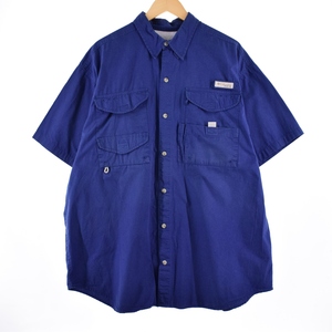 古着 コロンビア Columbia PFG 半袖 フィッシングシャツ メンズXXL /eaa336123 【SS2309】