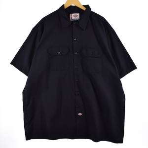 古着 ディッキーズ Dickies A LEGEND IN WORK 半袖 ワークシャツ メンズXXXL /eaa337677 【SS2309】